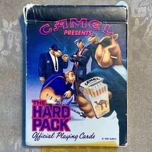 Camel Rare Vintage Joe Cool The Hard Pack Official Playing Cards, HTF